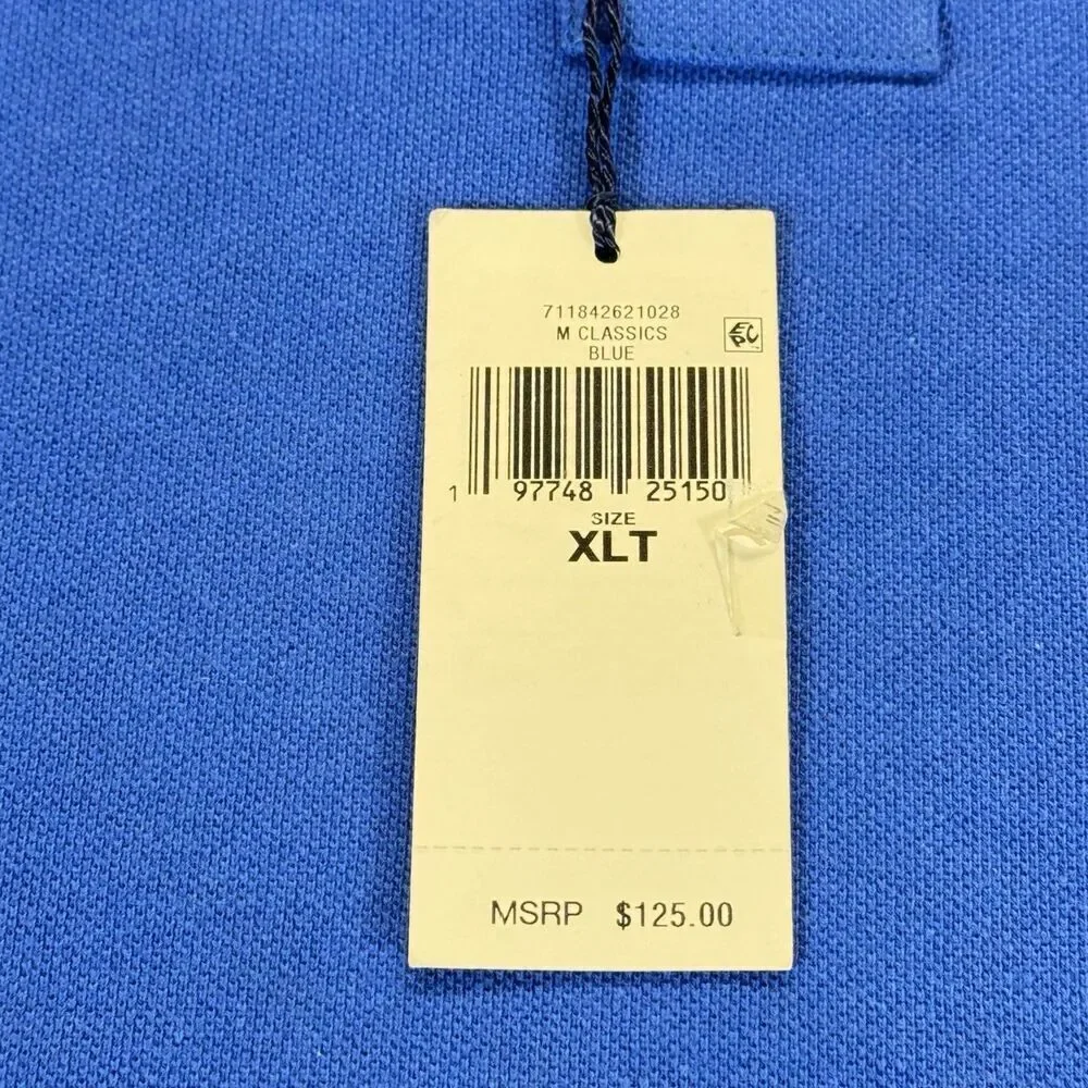 NEW Polo Ralph Lauren XLT Tall Royal Blue Polo Golf Casual Shirt NWT $125